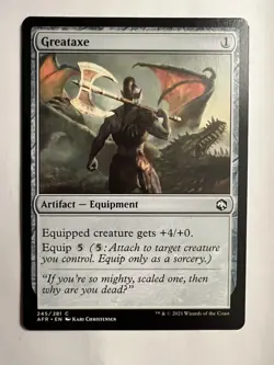 MTG Greataxe 245/281 Adventures in the Forgotten Realms Magic The Gathering NM - Image 1