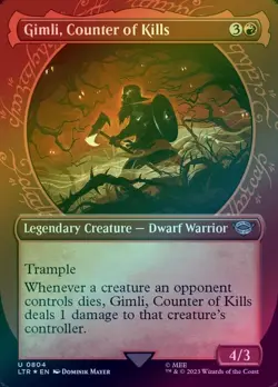 Gimli, Counter of Kills - Ring Showcase (Surge Foil) (LTR) The Lord of the Rings - Image 1