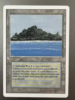 Magic: The Gathering MTG Tropical Island Revised (2 Of 2) - Image 1