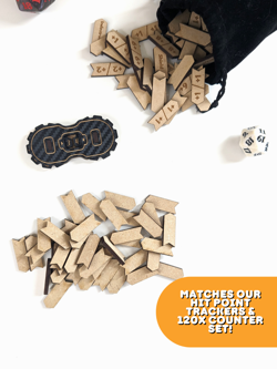 40x Magic The Gathering MTG Counters - Blank Set - Laser Cut - Image 2