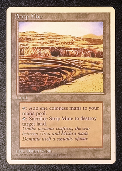 MTG Strip Mine #189 | Fourth Edition | NM - Never Played | Magic: The Gathering - Image 1