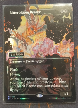 MTG - Bitterbloom Bearer Serialized 317/500 NM - Image 1