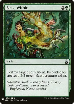 mtg magic beast within ENGLISH mystery booster MB reveiller la bete - Image 1