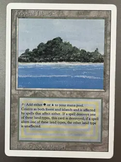 Magic: The Gathering MTG Tropical Island Revised (1 Of 2) - Image 1