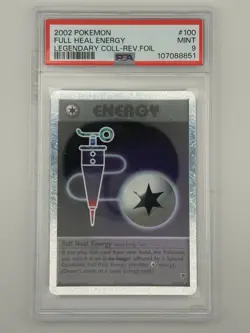2002 Pokemon Legendary Collection Full Heal Energy Reverse Holo #100/110 PSA 9 - Image 1