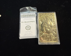 POKEMON 1999 23K Gold Plated Jigglypuff in Box Limited Edition - Image 4