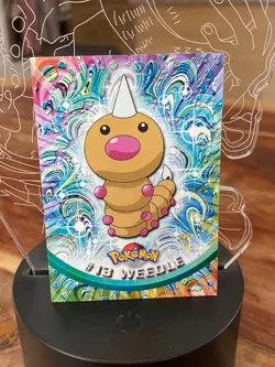 Weedle #13 - Black Logo - 1999 Pokemon Topps TV Animation - Image 1