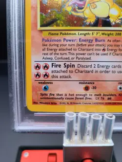 2000 Pokemon TCG Base Set 2 Charizard #4 PSA 4 - Image 5