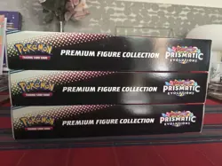 Pokemon Prismatic Evolution Premium Figure Collection X3 BRAND NEW & SEALED - Image 5