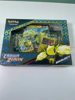 Pokemon TCG Crown Zenith Regieleki V Collection Box SEALED - Image 1