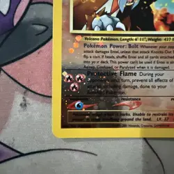 Entei 34 Pokemon TCG Black Star Promo Reverse Holo Movie Promo - Image 4