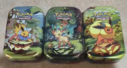 3 x Pokemon - Prismatic Evolutions Jolteon Sealed Mini Tin 2 (×3) Booster packs - Image 1