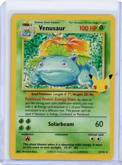 Pokemon Venusaur Celebrations: Classic Collection 15/102 Holo foil Near Mint + - Image 1
