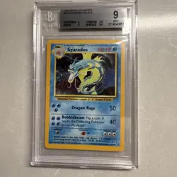 Pokemon Base Set Gyarados Holo MINT BGS 9 1999 Unlimited (Multiple 9.5 Subgrade) - Image 1