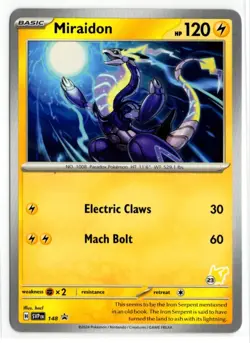Pokemon Battle Academy 2024 Pikachu Deck #23 Black Star Promo SVP148 Miraidon - Image 1