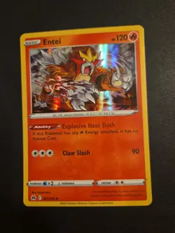 Pokemon TCG Entei #21 Sword & Shield - Crown Zenith Holo NM - Image 1