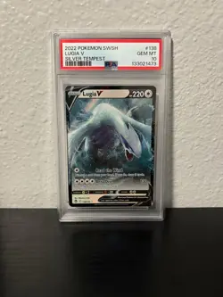 Pokemon TCG Lugia v Silver Tempest 138/195 Sword & Shield PSA 10 - Image 1