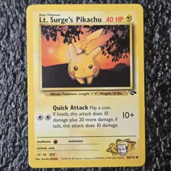 Lt. Surge's Pikachu #84/132 - Pokemon Gym Challenge - Image 1
