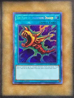 Yugioh The Flute of Summoning Dragon LCKC-EN027 Secret Rare 1st Ed NM - Image 1