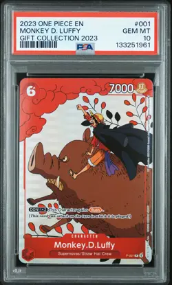 2023 ONE PIECE GIFT COLL 2023 #001 MONKEY D. LUFFY PSA 10 - Image 1