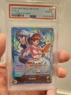 2025 ONE PIECE KOALA OP12-081 ALTERNATE ART PSA 10 ENGLISH - Image 3
