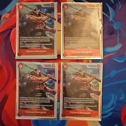 ONE PIECE TCG | 4x EDWARD NEWGATE OP02-004 SR | Paramount War - Image 1