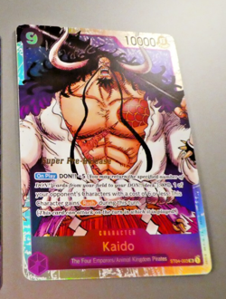 ONE PIECE ENGLISH CARD HOLO GAME CARTE SUPER PRE RELEASE Kaido ST04-003 EN MINT - Image 1