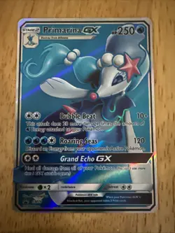 Pokemon TCG Primarina Grand Echo GX Holo Ultra Rare Card Promo Black Star SM39 - Image 1