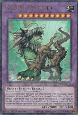 Yugioh - Naturia Exterio - 1st Edition Ultra Rare NM - Free Holographic Card - Image 1