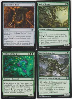 GREEN HUMAN ALLY WARRIOR DECK 40 CARDS N-MINT MTG MAGIC UNPLAYED B-41 SPECIAL - Image 1