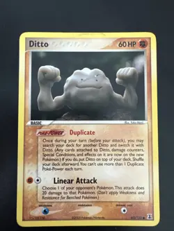 Pokemon TCG EX Delta Ditto (Geodude) Regular Common Card 62/113 - Image 1