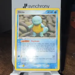Pokemon TCG Ditto (Squirtle) 64/113 EX Delta Species Regular Common Basic Card - Image 1