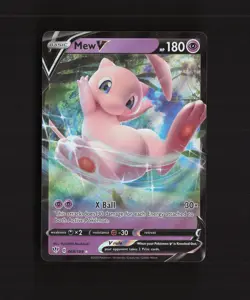 Mew V 069/189 Darkness Ablaze Ultra Rare Holo Pokemon Card NM - Image 1