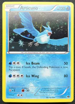 Articuno 27/99 Cosmo Holo Rare B&W Next Destinies Pokemon Card NM - Image 1