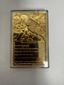 1999 Burger King Pokemon Charizard Gold Plated Card 23K Vintage Rare - Image 4