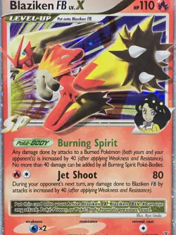 Pokemon Card Platinum Supreme Victors Blaziken FB LV X 2009 Holo 142/147 PSA 7 - Image 5