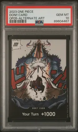 2023 ONE PIECE OP05-AWAKENING OF THE NEW ERA DON!! CARD ALTERNATE ART PSA 10 - Image 1