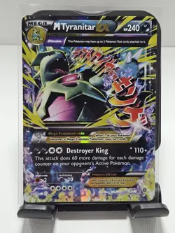 Pokemon TCG Mega M Tyranitar EX Holo Ultra Rare Card 43/98 -LP - Image 1