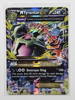 Pokemon TCG Mega M Tyranitar EX Holo Ultra Rare Card 43/98 -LP - Image 2