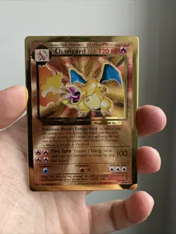 Pokemon Celebrations Charizard Gold Metal Card #4/102 UPC Promo - Image 1