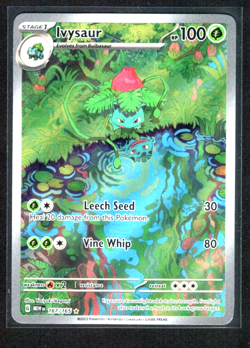 Pokemon TCG Card Ivysaur 167/165 Scarlet & Violet 151 IR *English* - NM - Image 1
