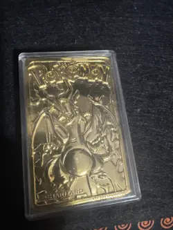 Pokemon 23k Gold Plated Charizard Burger King 1999 Pokeball Trading Card K1 - Image 1