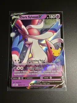 Dark Sylveon V SWSH134 Black Star Promo Celebrations Pokemon Card Light Play - Image 1
