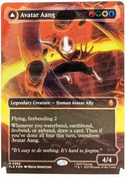 MTG - Avatar Aang Aang, Master Of Elements 0363 - Raised Foil - NM - Image 1