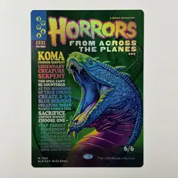 MTG Koma, Cosmos Serpent (1765) *Foil* Secret Lair: Monstrous Magazines MT/NM - Image 1