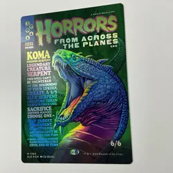MTG Koma, Cosmos Serpent (1765) *Foil* Secret Lair: Monstrous Magazines MT/NM - Image 2