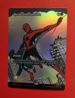 MTG - Heroic Intervention - Borderless - Foil - Marvel Universe Eternal-Legal - Image 1