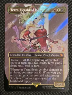 Terra, Herald of Hope (Borderless) (Surge Foil) Commander: Final Fantasy Foil - Image 1
