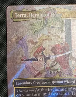 Terra, Herald of Hope (Borderless) (Surge Foil) Commander: Final Fantasy Foil - Image 2