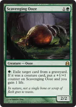 1x Scavenging Ooze Light Play, English Commander 2011 MTG Magic - Image 1